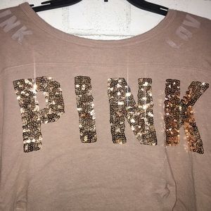 PINK sequined top